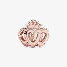 Charm Corazón Corona Rose Gold